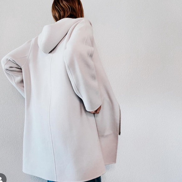 Acne Studios Jackets & Blazers - Acne studios Emile grey wool cashmere hooded coat